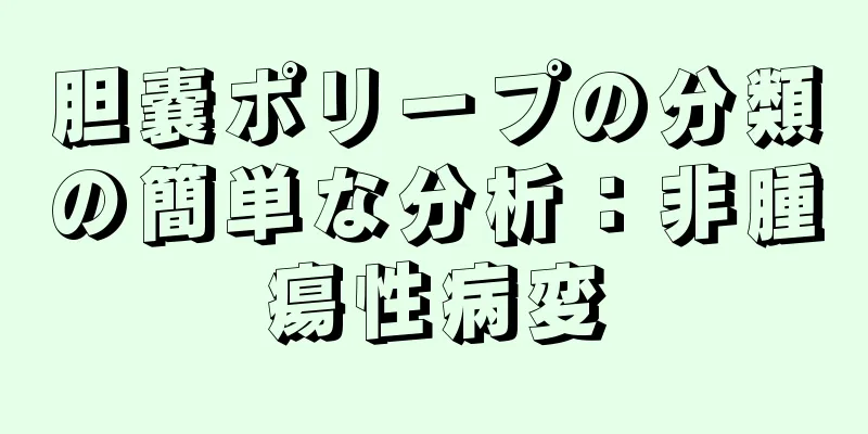 胆嚢ポリープの分類の簡単な分析：非腫瘍性病変