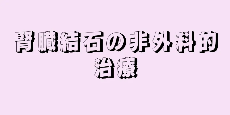 腎臓結石の非外科的治療