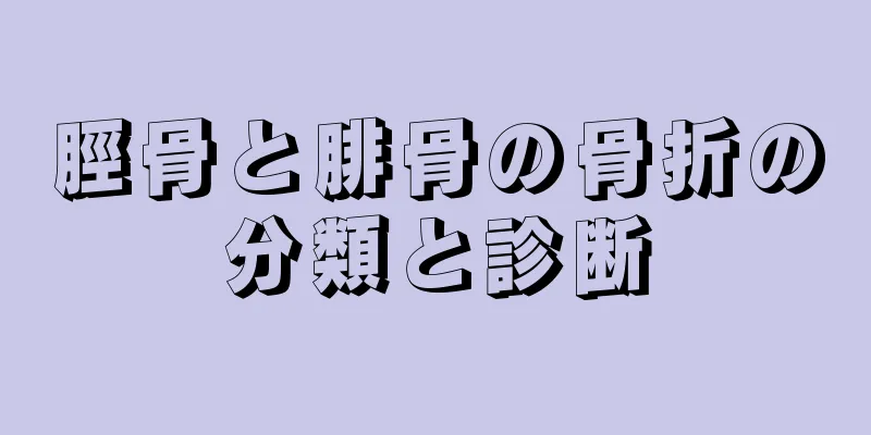 脛骨と腓骨の骨折の分類と診断