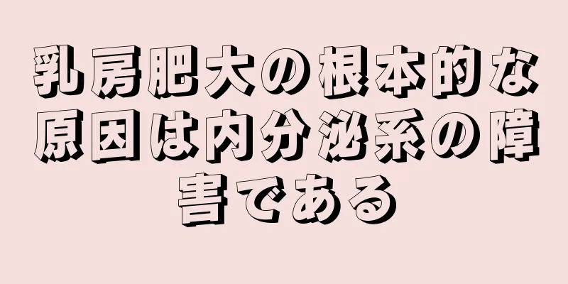 乳房肥大の根本的な原因は内分泌系の障害である