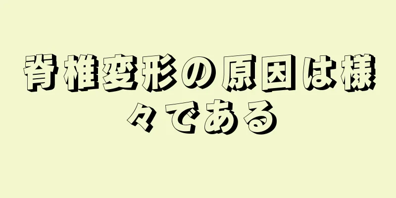 脊椎変形の原因は様々である