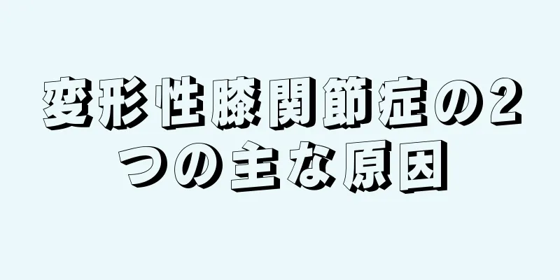 変形性膝関節症の2つの主な原因