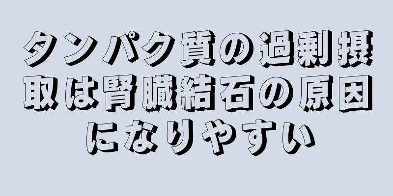 タンパク質の過剰摂取は腎臓結石の原因になりやすい