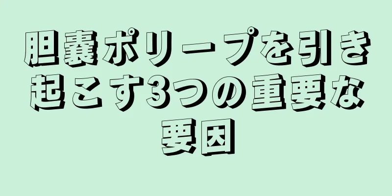 胆嚢ポリープを引き起こす3つの重要な要因