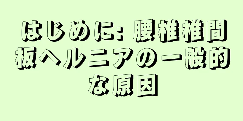 はじめに: 腰椎椎間板ヘルニアの一般的な原因