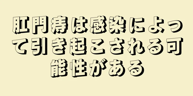 肛門痔は感染によって引き起こされる可能性がある