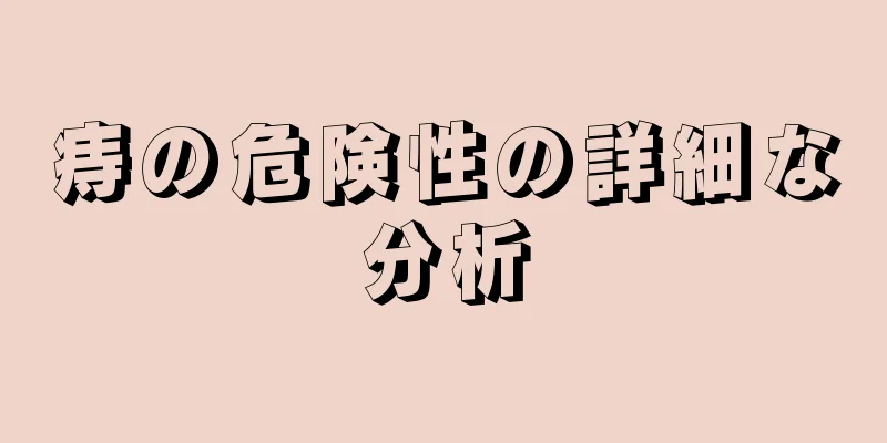 痔の危険性の詳細な分析