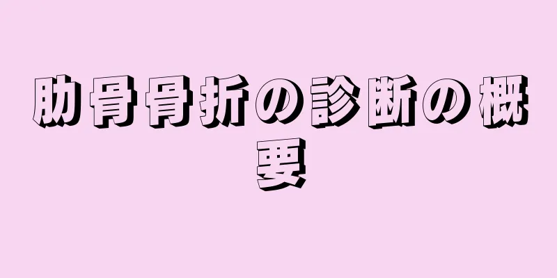 肋骨骨折の診断の概要
