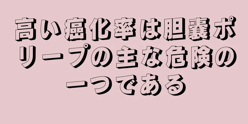 高い癌化率は胆嚢ポリープの主な危険の一つである