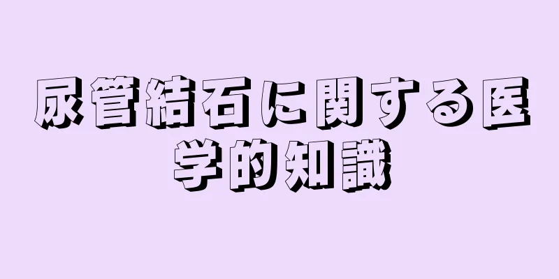 尿管結石に関する医学的知識