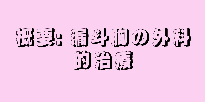 概要: 漏斗胸の外科的治療