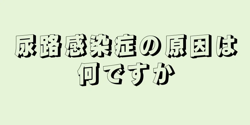 尿路感染症の原因は何ですか