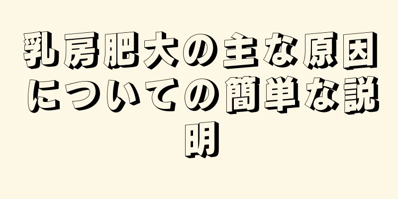 乳房肥大の主な原因についての簡単な説明