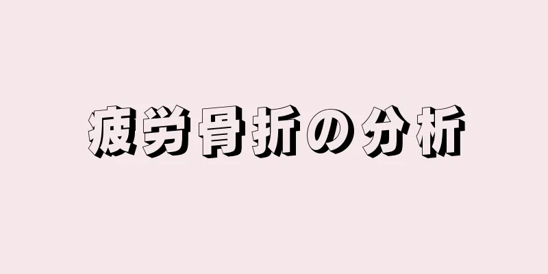 疲労骨折の分析
