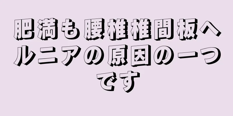 肥満も腰椎椎間板ヘルニアの原因の一つです