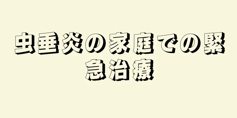 虫垂炎の家庭での緊急治療