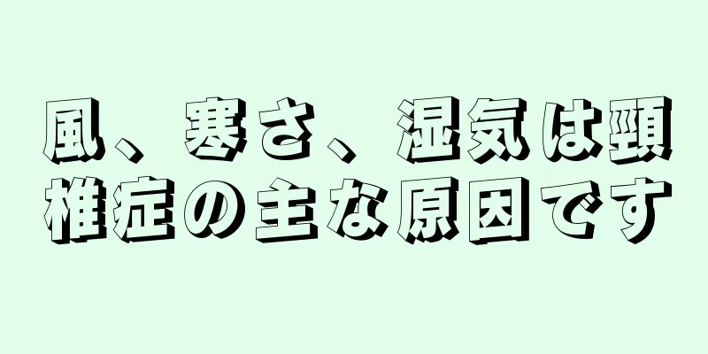 風、寒さ、湿気は頸椎症の主な原因です