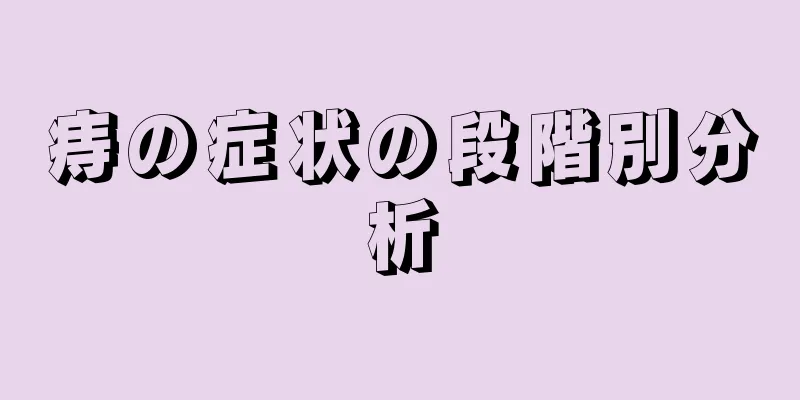 痔の症状の段階別分析