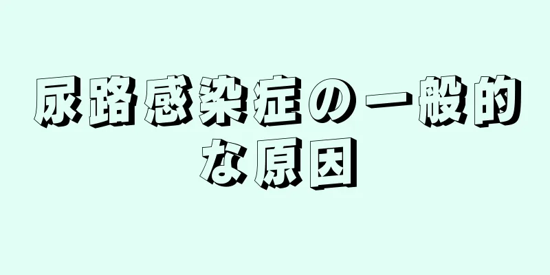 尿路感染症の一般的な原因