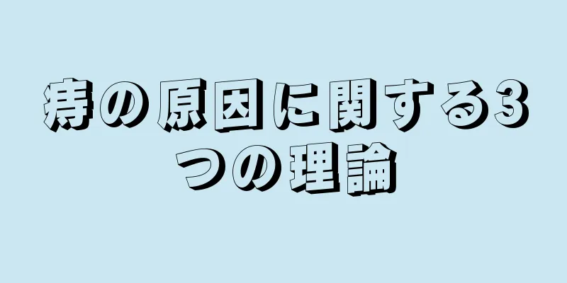 痔の原因に関する3つの理論