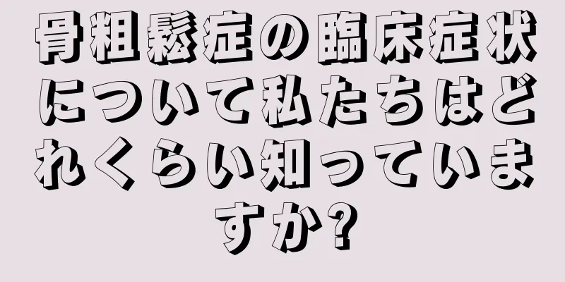 骨粗鬆症の臨床症状について私たちはどれくらい知っていますか?