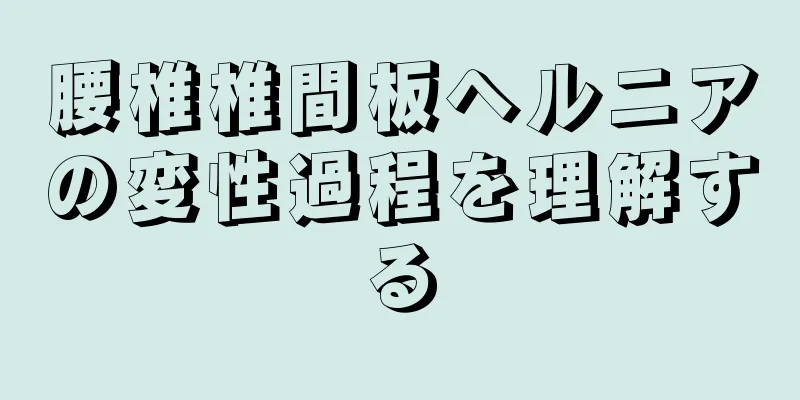 腰椎椎間板ヘルニアの変性過程を理解する