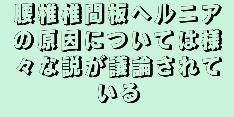 腰椎椎間板ヘルニアの原因については様々な説が議論されている
