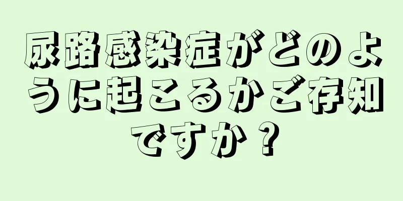 尿路感染症がどのように起こるかご存知ですか？