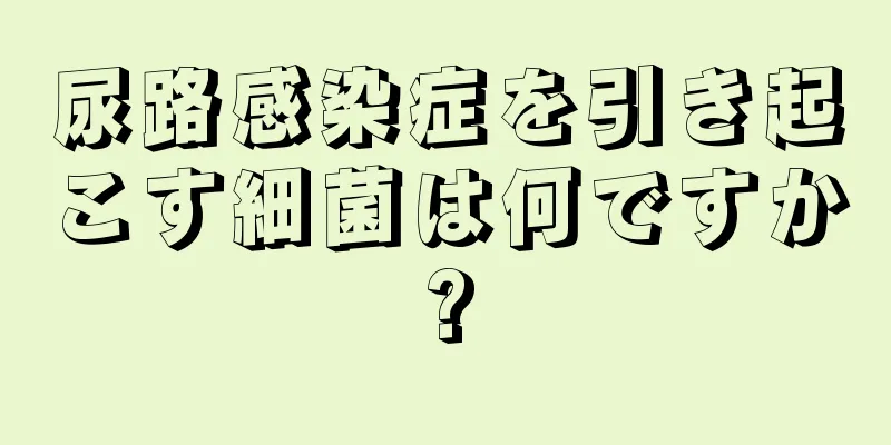 尿路感染症を引き起こす細菌は何ですか?