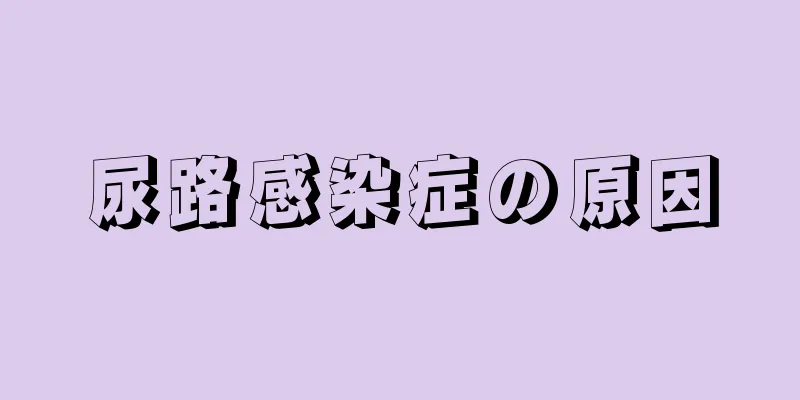 尿路感染症の原因