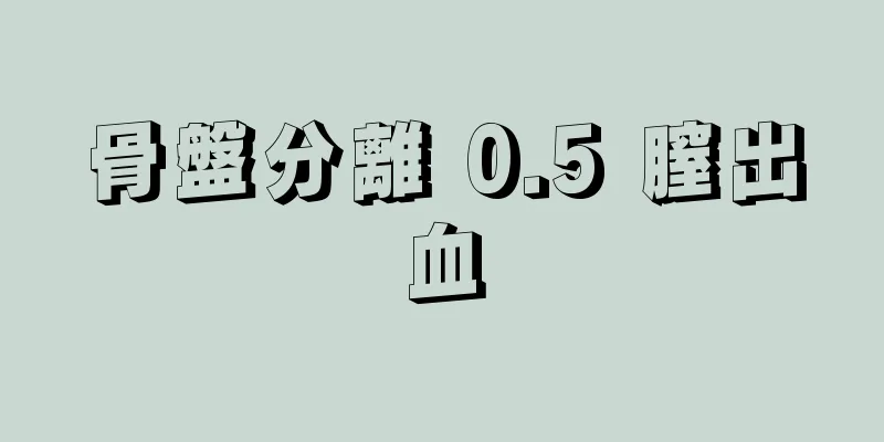 骨盤分離 0.5 膣出血