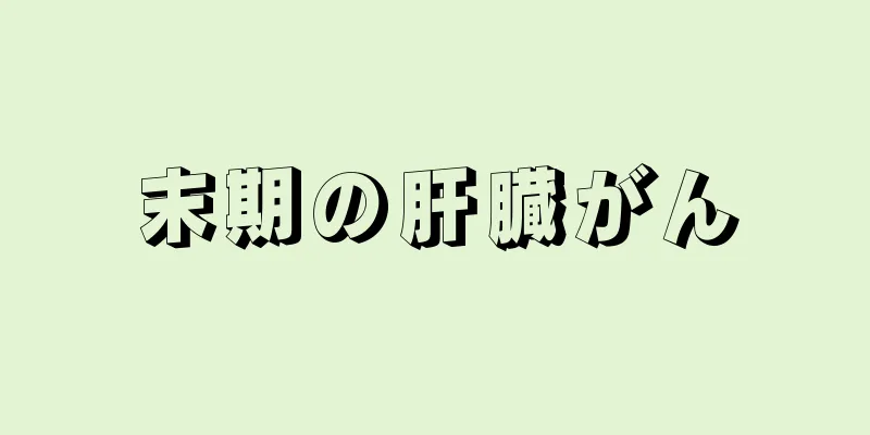 末期の肝臓がん