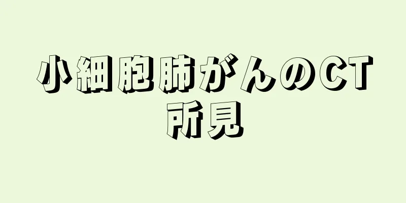 小細胞肺がんのCT所見