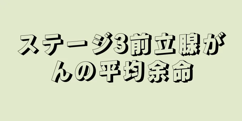 ステージ3前立腺がんの平均余命