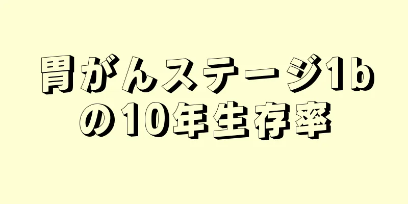 胃がんステージ1bの10年生存率