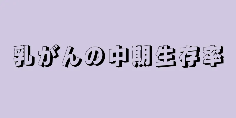乳がんの中期生存率