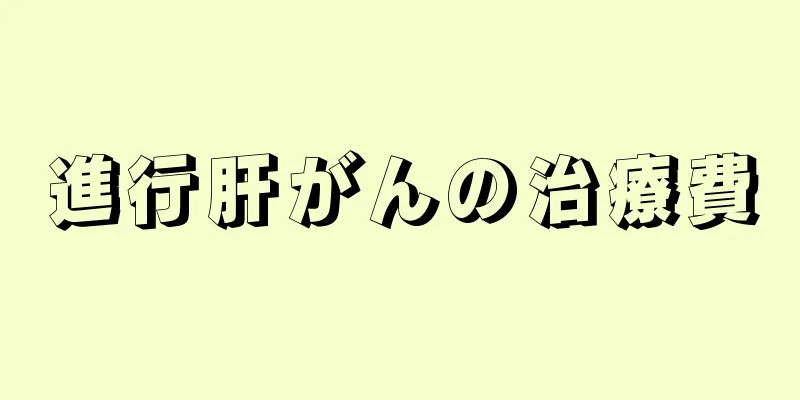 進行肝がんの治療費