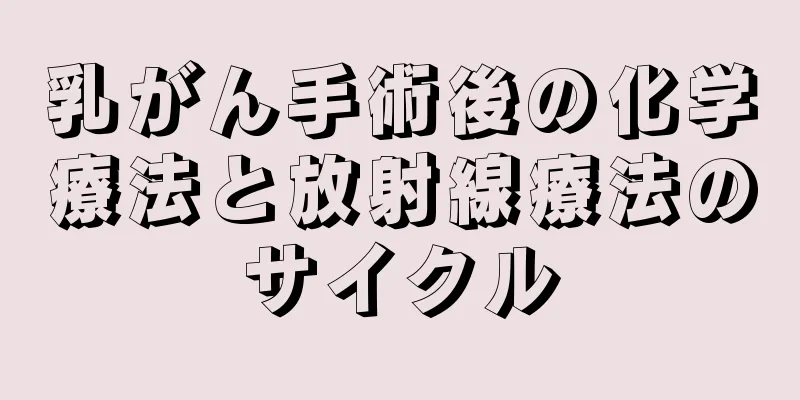 乳がん手術後の化学療法と放射線療法のサイクル