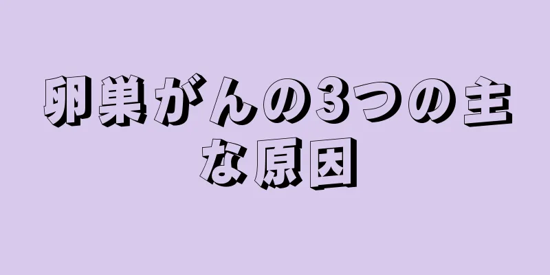 卵巣がんの3つの主な原因