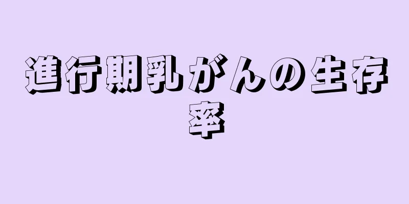 進行期乳がんの生存率