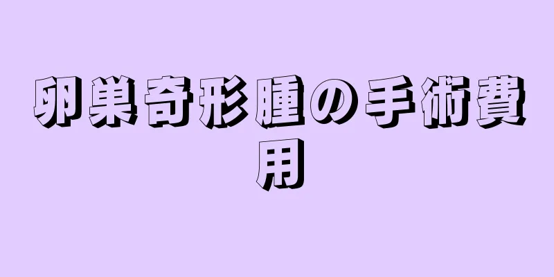 卵巣奇形腫の手術費用