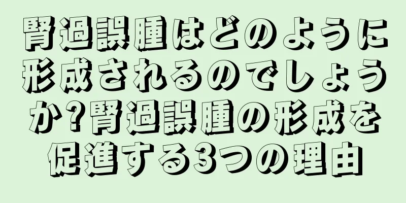 腎過誤腫はどのように形成されるのでしょうか?腎過誤腫の形成を促進する3つの理由