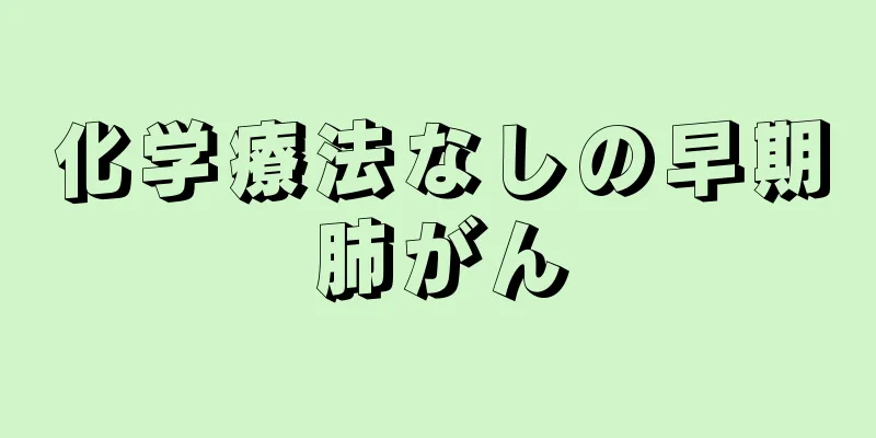 化学療法なしの早期肺がん