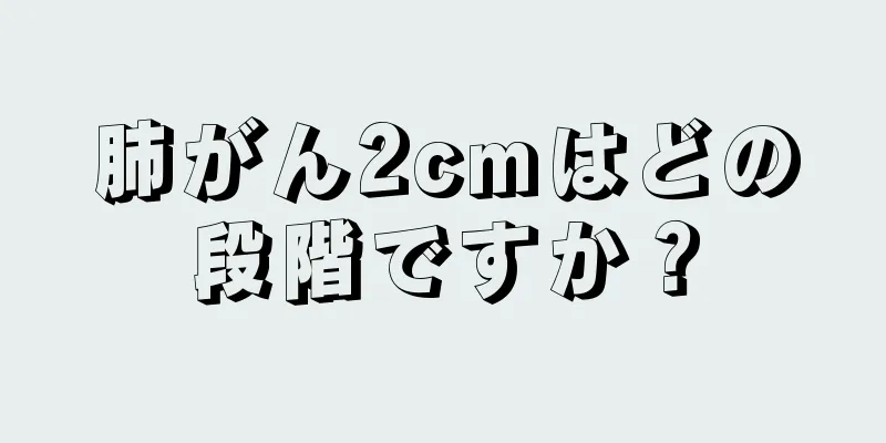 肺がん2cmはどの段階ですか？