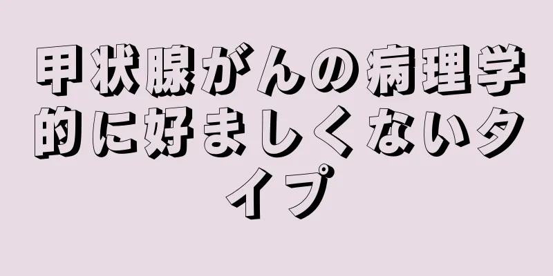 甲状腺がんの病理学的に好ましくないタイプ
