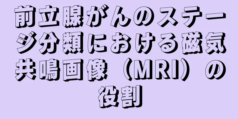 前立腺がんのステージ分類における磁気共鳴画像（MRI）の役割