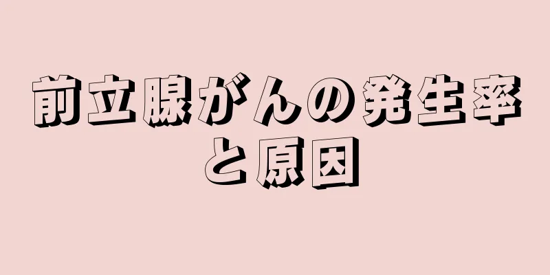 前立腺がんの発生率と原因