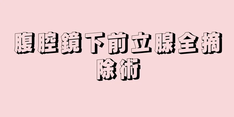 腹腔鏡下前立腺全摘除術