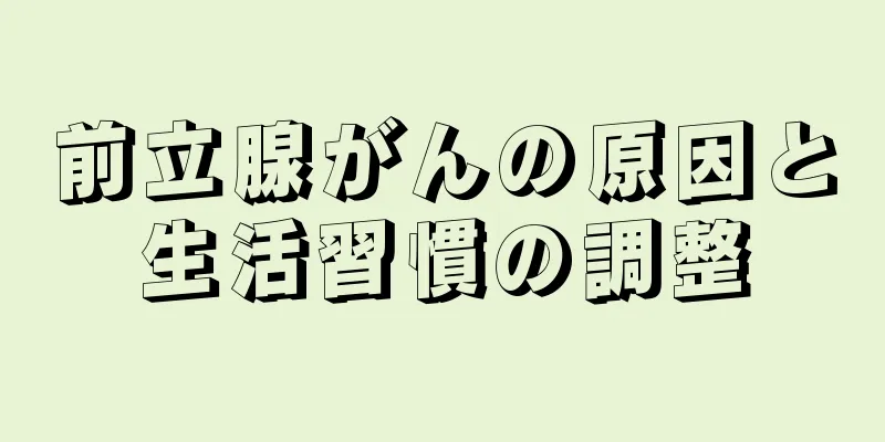 前立腺がんの原因と生活習慣の調整