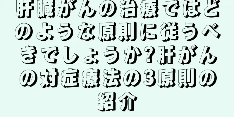 肝臓がんの治療ではどのような原則に従うべきでしょうか?肝がんの対症療法の3原則の紹介